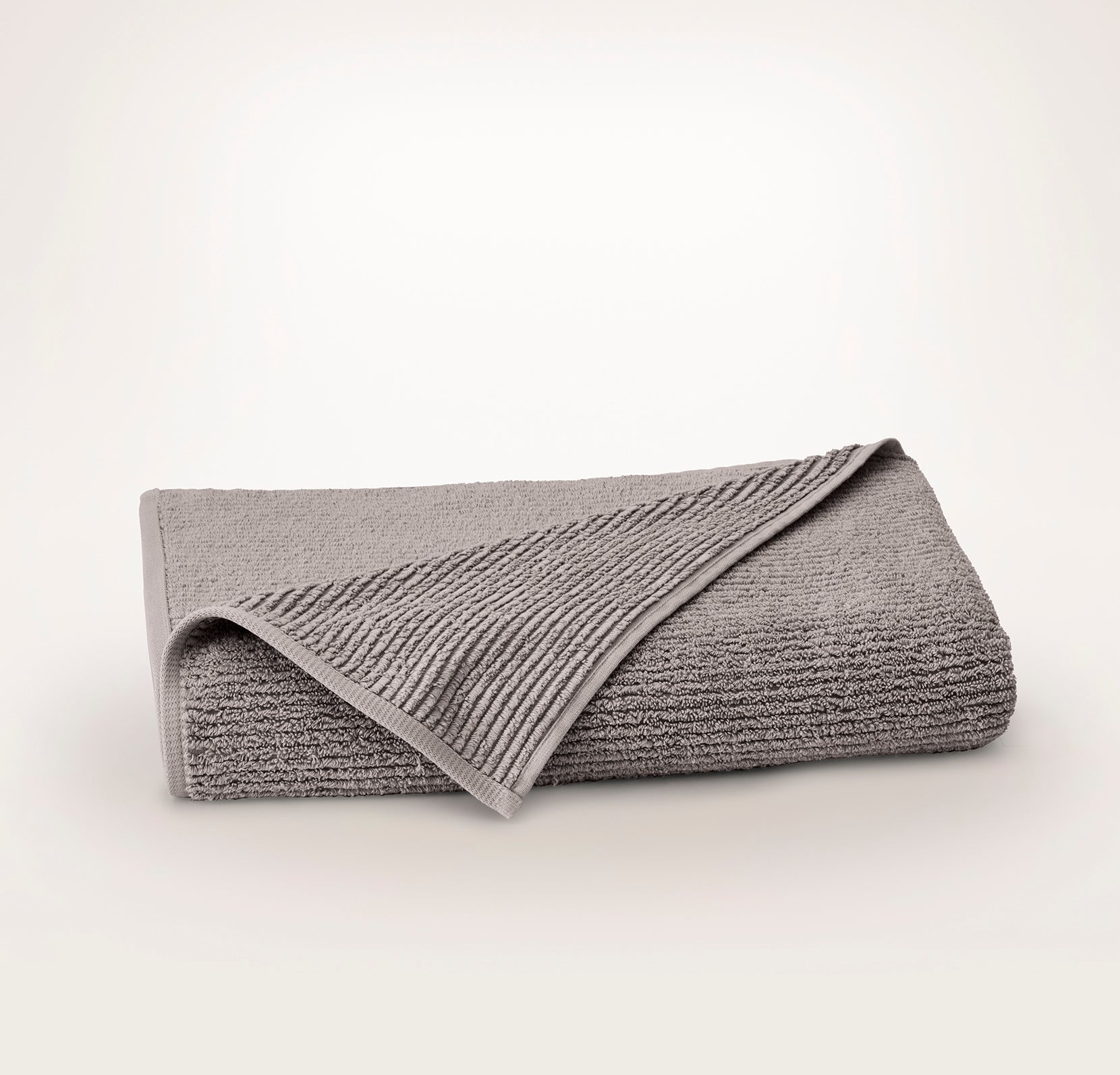Turkish Ribbed Bath Sheet - Stone